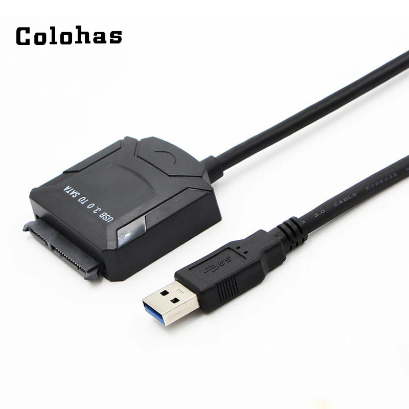 Супер скорость USB 3 0 до 7 + 15 22Pin SATA кабель конвертер подключения ноутбука шнур для 2
