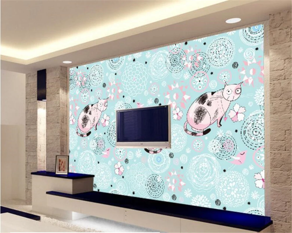 Beibehang пользовательские обои для детской комнаты 3d фото фрески кубический