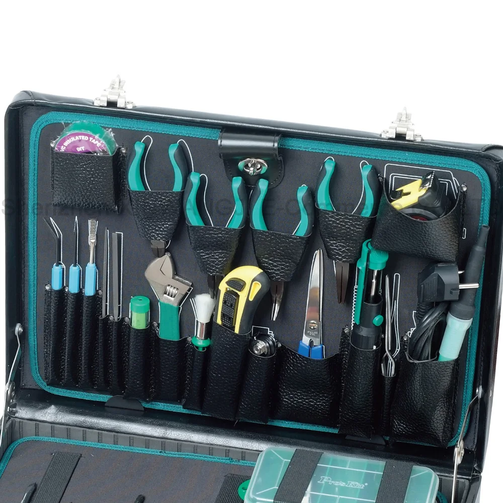 Pro'skit 1PK-1305NB 42 шт. Профессиональные Многофункциональные инструменты для ремонта электрика наборы для обслуживания Отвертка Плоскогубцы гаечный ключ