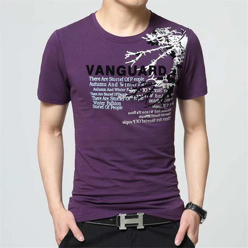 

High quality Summer Street fashion letter print T Shirt Male/Mens Casual Short Sleeve cotton Slim T-shirt Plus size 4XL 5XL