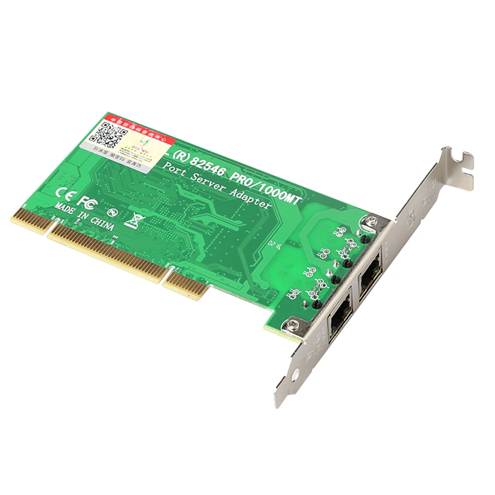 Intel82546 chipest Dual 8492MT RJ45 порты и PCI Gigabit Серверная сетевая карта | Компьютеры офис