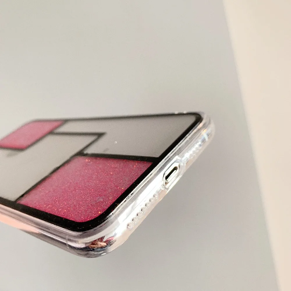 Exotic Phone Case For iPhone XR Glitter Geometric Elegant Grid Back Cover Xs max Cases 8 7 6plus Luxury Coque |