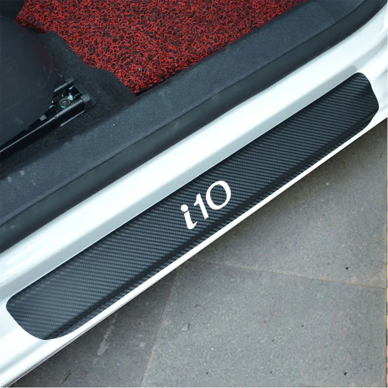 4 шт. Накладка на порог автомобильной двери для Hyundai I10 4D Виниловая наклейка из