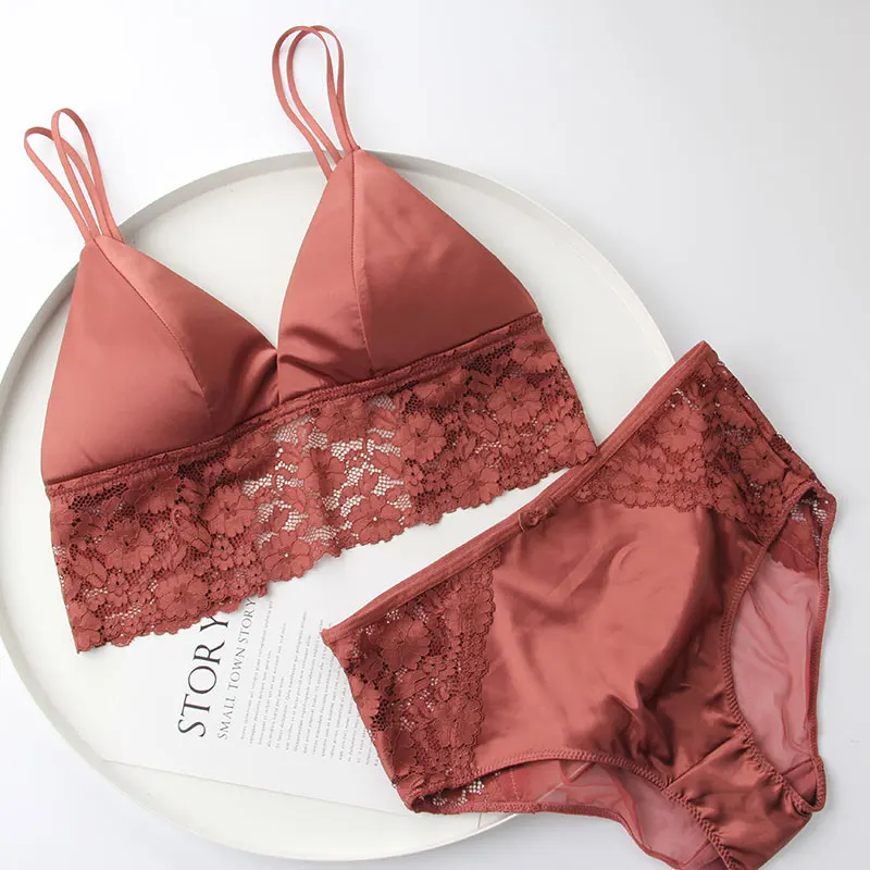 Французские сексуальные ультратонкие шелковые атласные бюстгальтеры с