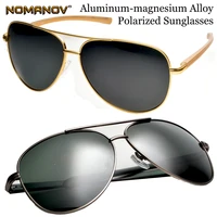 oversized al mg men women polarized sunglasses sun glasses lightweight high strength anti corrosion spring hinge pilot frame