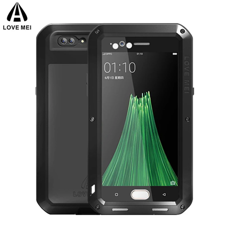 Алюминиевый металлический чехол LOVE MEI для OPPO R11/для R11 Plus мощный противоударный
