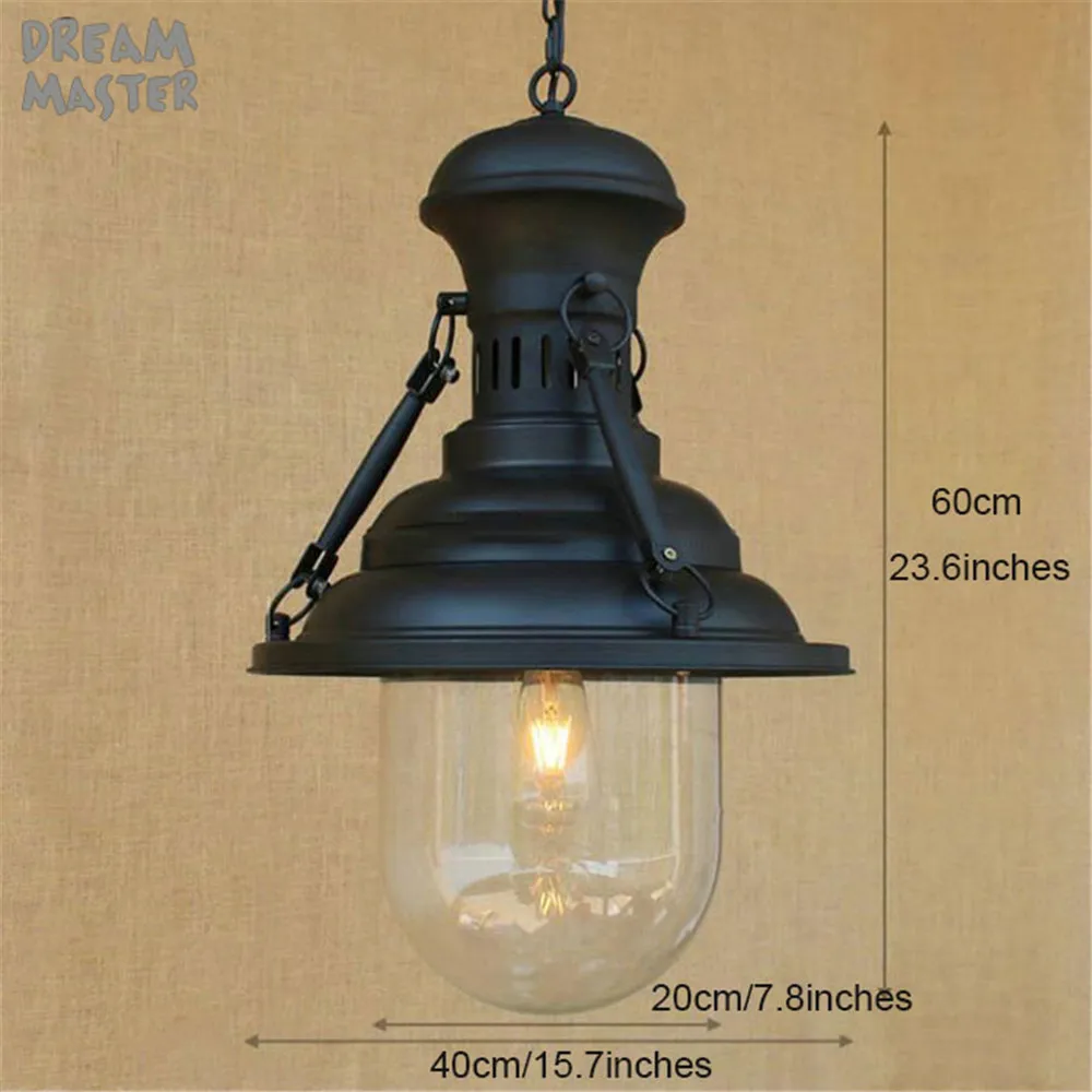 Лофт подвесной светильник в промышленном стиле металлический s/ресторанный