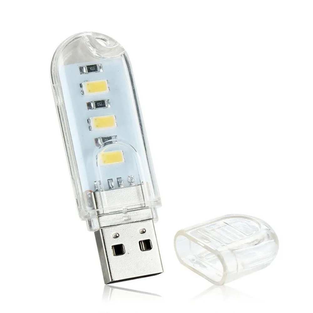 Мини 3 LED USB ночник Карманный светильник для ПК ноутбука | Компьютеры и офис