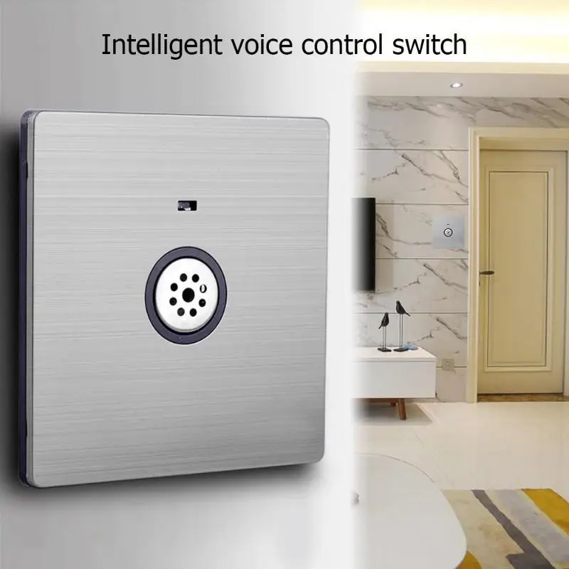 X8 10A Energy-saving Intelligent Sound Control Panel Socket Wall Switch Energy Saving Light | Обустройство дома