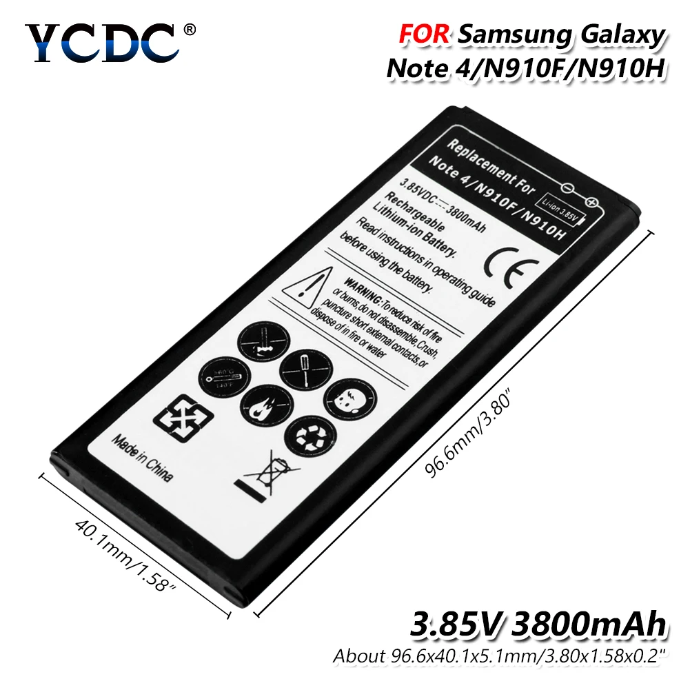 Аккумулятор для сотового телефона сменный литий ионный аккумулятор Samsung Galaxy Note 4