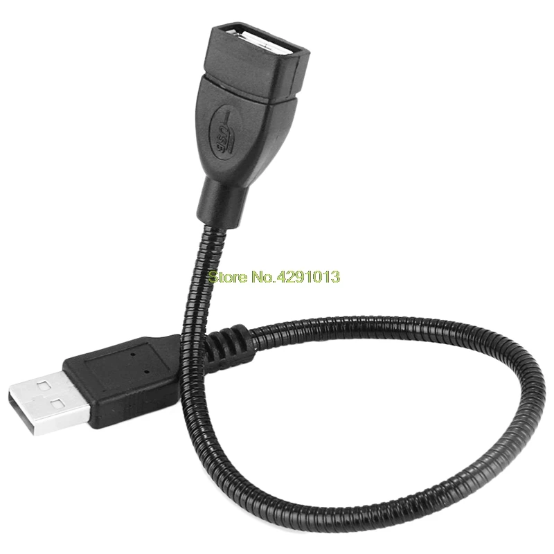 Гибкий металлический USB 2 0 кабель удлинитель для передачи данных со штекером и 30