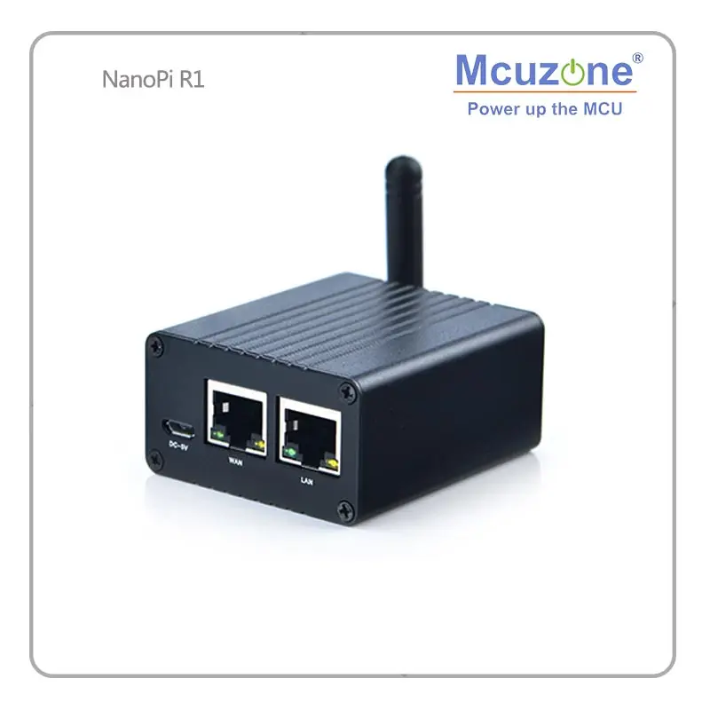 FriendlyELEC NanoPi R1 Allwinner H3 Гбит/с Ethernet встроенный Wifi Bluetooth OpenWRT cortex-A7 ETHERNET 8 ГБ eMMC