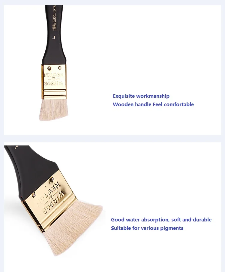 Кисть WINSOR &amp NEWTON из шерсти для рисования специальная кисть акварелью гуашью