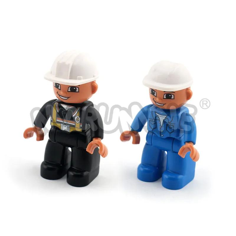MARUMINE Duplo блочные фигурки 13 видов карьера аксессуары большие кирпичи части Дети Развивающие игрушки DIY для игр