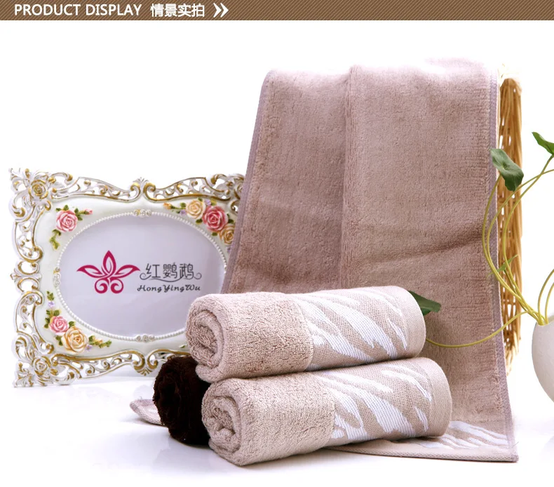 Высококачественное бамбуковое чистое хлопковое банное полотенце для лица