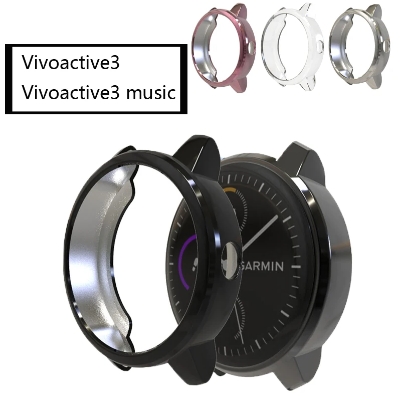 

ТПУ чехлы для garmin vivoactive 3 3 музыка Смарт-часы Защитные Чехлы Чехол протектор мягкие Аксессуары из ТПУ