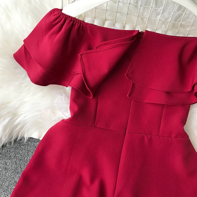 ALPHALMODA Тип высокой талией узкие гофрированные комбинезоны Высокая талия широкие брюки с широкими штанинами модные однотонные женские костюмы