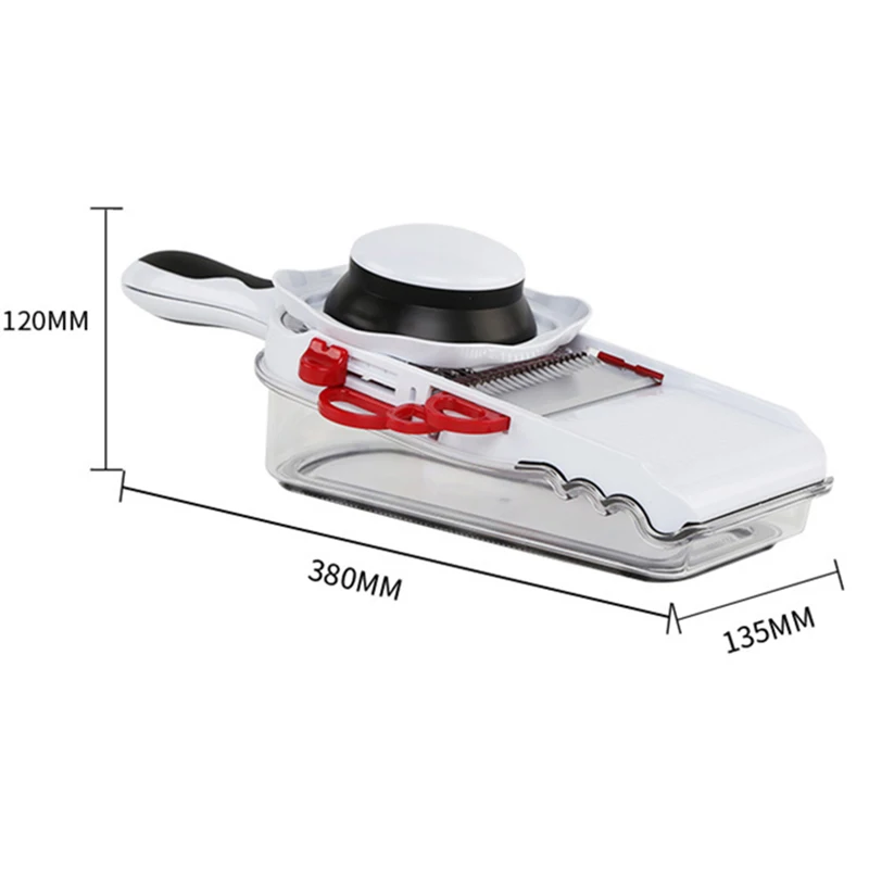 

QuickDone Multifunctional Slicer With 3 Stainless Steel Blades Potato Carrot Cutter Grater Vegetable Kitchen Accessory AKC6171