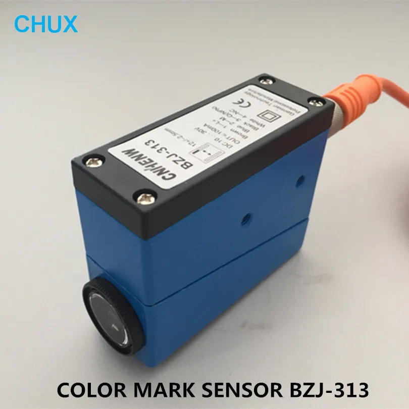 

Color Mark Sensor BZJ-313 With Connector Packing Machine Inductor 10-30v DC Voltage Checking Photoelectric Eyes Marks