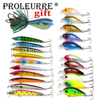 new 22pcslot fishing lures set mixed 4 different model hard baits artificial lifelike bass crankbait fishing tackle wholesale