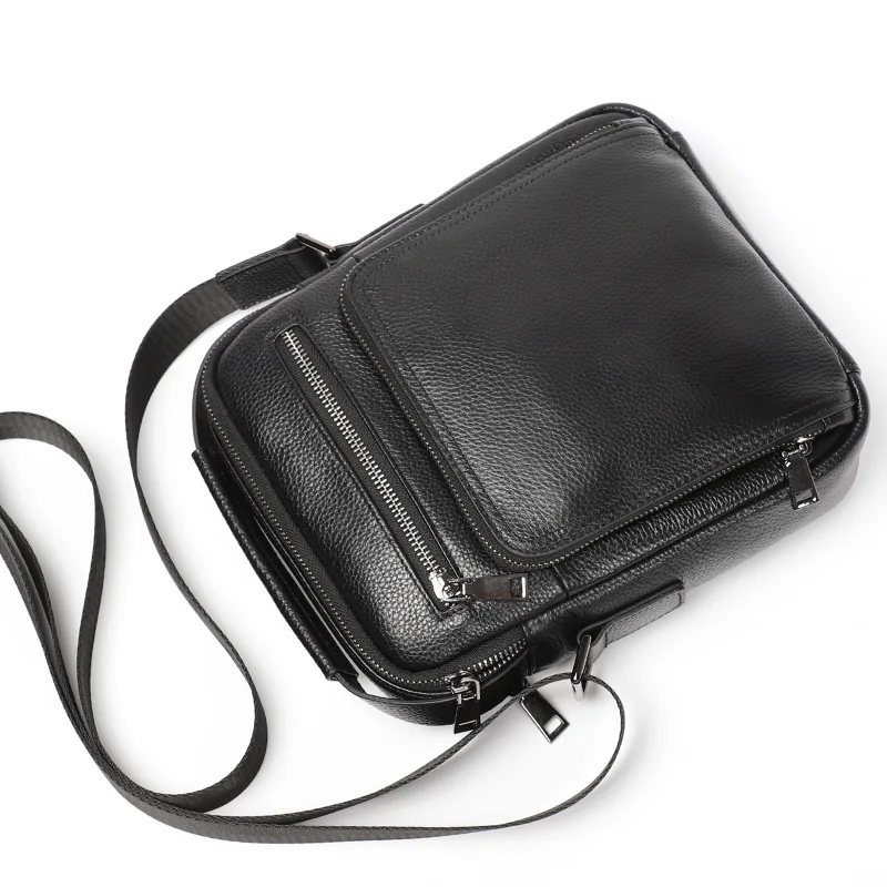 Portable Business Office Men Messenger Bag Men' Genuine Leather Briefcase for Documents Handbag Satchel Portfolio Bussiness Bags