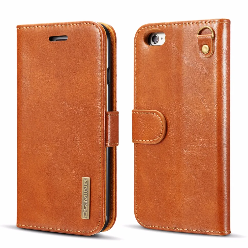 2 in 1 Wallet Leather Case for iPhone 6 Plus Detachable DG.Ming Genuine Flip Magnetic Card Business For 6+ | Мобильные телефоны и
