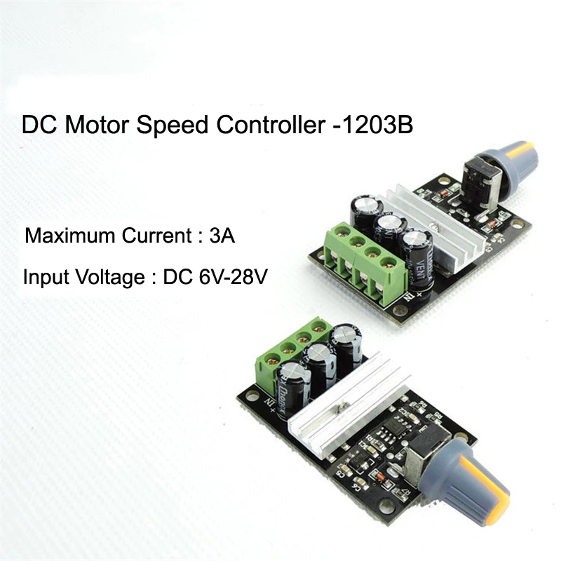 Устройство управления скоростью двигателя ШИМ постоянный ток 6 в 12 В 24 28 3 А новый