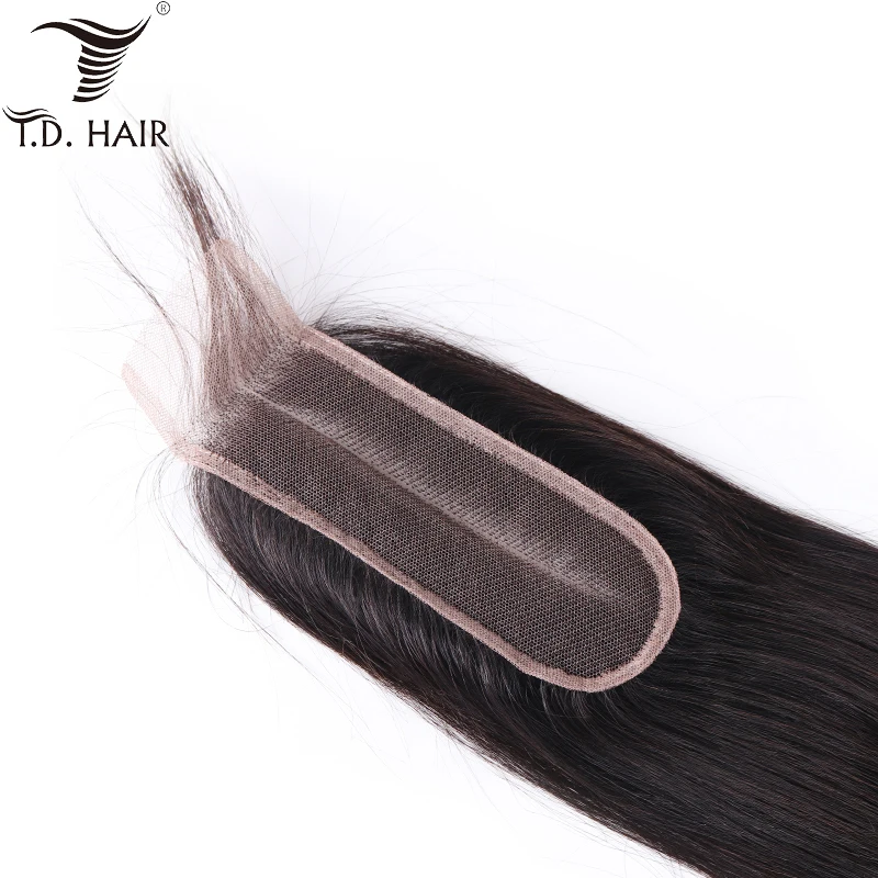 2*6 Кружева Закрытие с 3 шт бразильские Remy натуральные кудрявые пучки волос