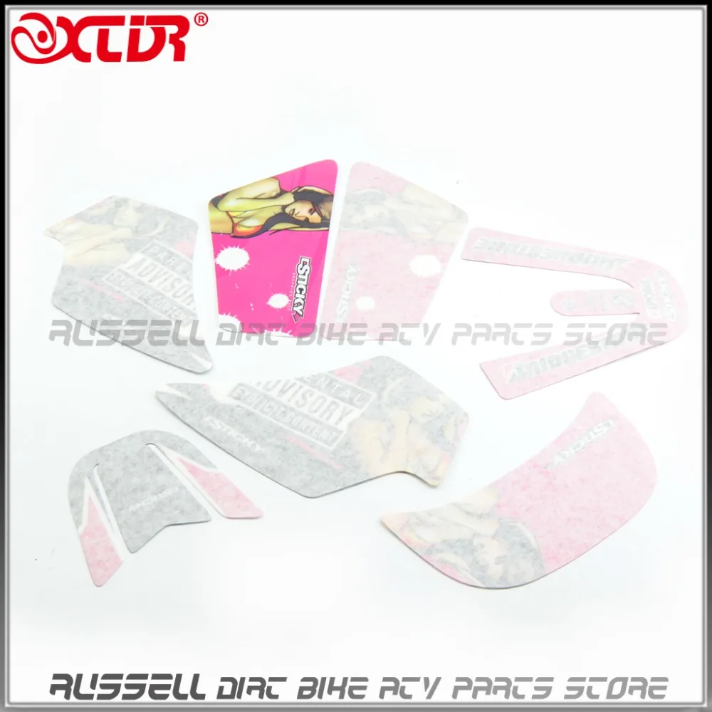 Наклейки с изображением девушки PINK GIRL для YAMAHA PW50 Y Zinger PW 50 питбайка|sticker for yamaha|for