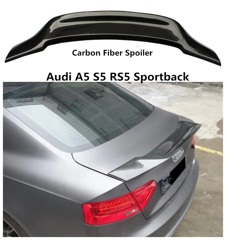 Спойлер из углеродного волокна для Audi A5 S5 RS5 Sportback 2009 2019 высококачественные