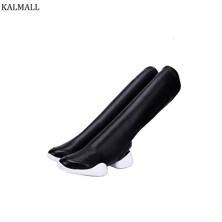 KALMALL/женские и мужские ботинки до середины икры в уличном стиле высокие сапоги из