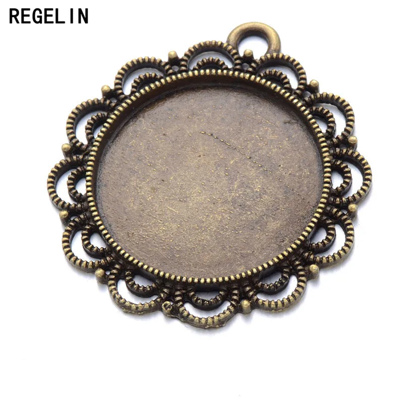 Регелиновые основы для кабошонов подвески настройки цветочные кружевные