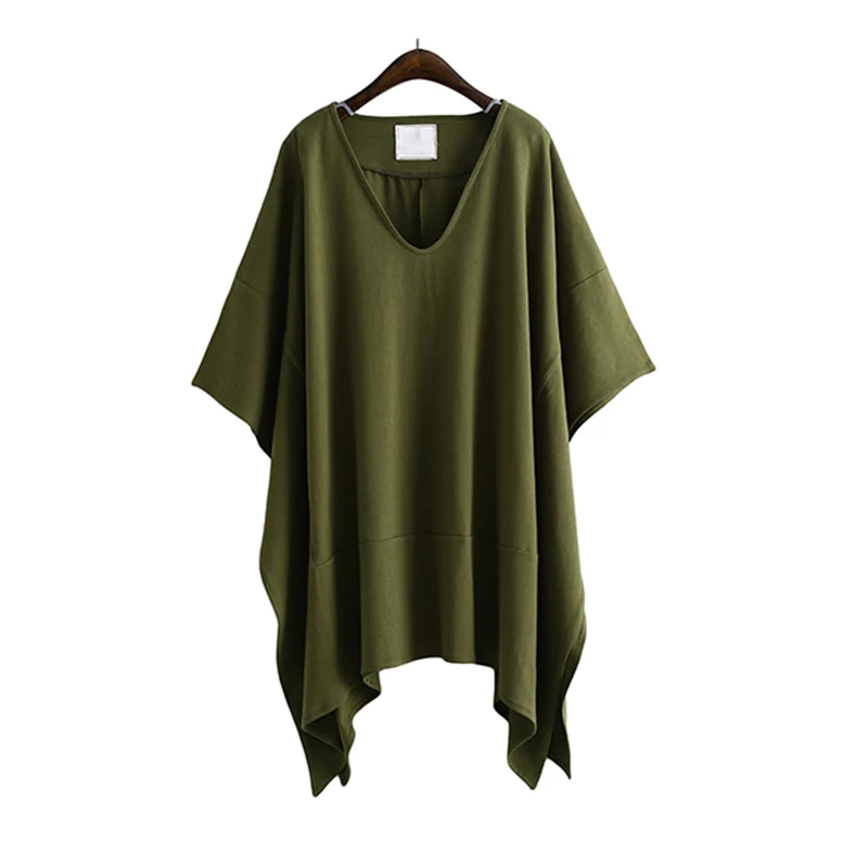 Trytree летняя повседневная женская футболка с v образным вырезом и рукавами летучая