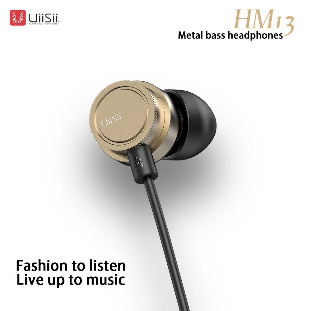 Оригинальные проводные наушники UiiSii Piston HM13HiFi стерео наушники с микрофоном 3,5 мм для iPhone/samsung телефон Go pro MP3