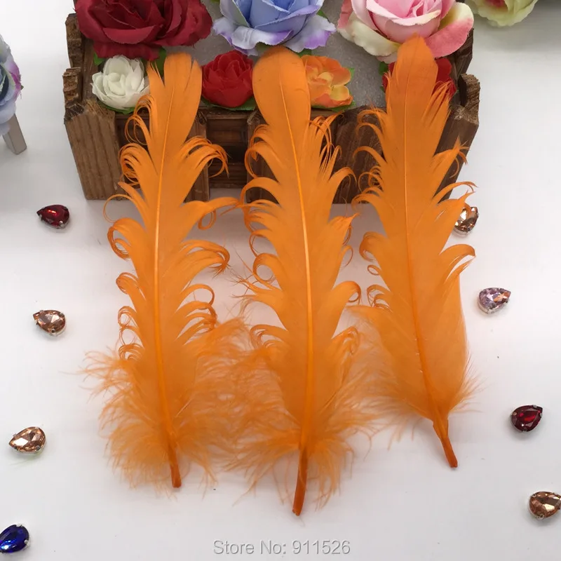 50 шт смешанных цветов кудрявые гусиные перья Рождественские Свадебные костюмы