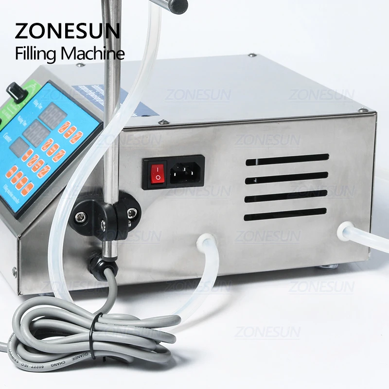 ZONESUN зубчатый насос бутылка для воды наполнитель полуавтоматический жидкий