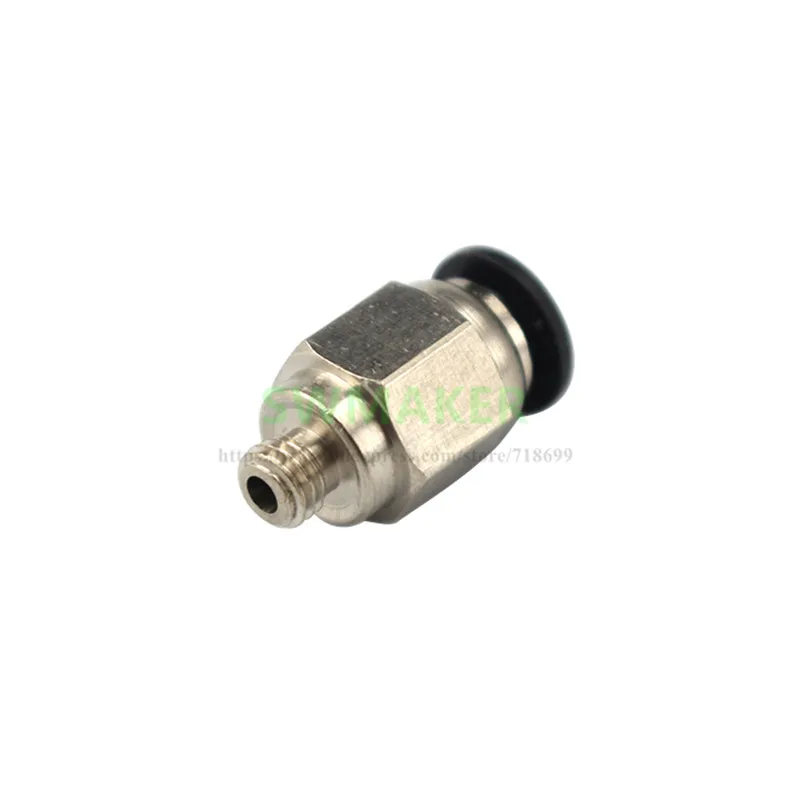 1pcs PC4-M6 PC4-M5 PC4-01 straight-through type pneumatic push pipe fittings 3D printer quick connector for PTFE penetr | Компьютеры и