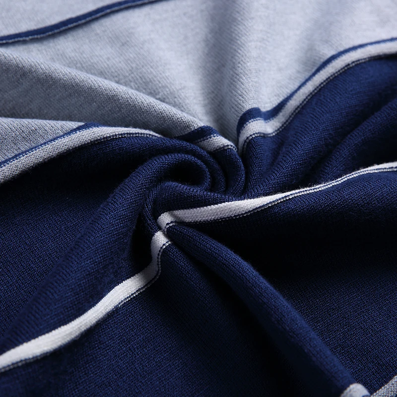 2023 новый модный брендовый свитер мужской пуловер в полоску Облегающие