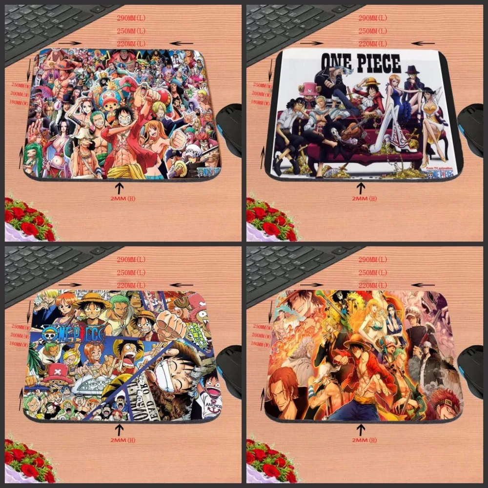 

One Piece New Arrival Top Selling Print 18*22cm/25*20*cm/25*29cm Rubber Mouse Pad Computer Gaming Mouse Pad Gamer Play Mats
