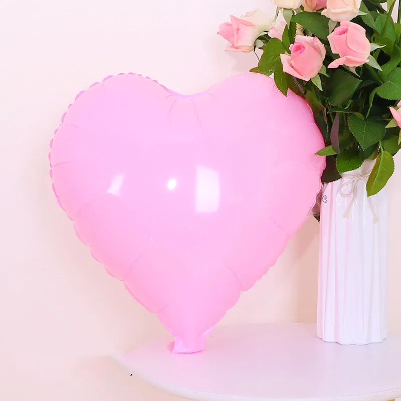 Candy pink 5 шт. сердце любовь алюминиевые надувные воздушные шары Декор на свадьбу День рождения баллон годовщина свадьбы Любовь события Вечерние - Цвет: Candy pink