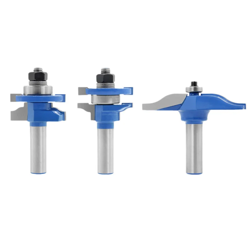 3 шт. язычок паз маршрутизатор Набор бит маленький большой квартира доска шкаф