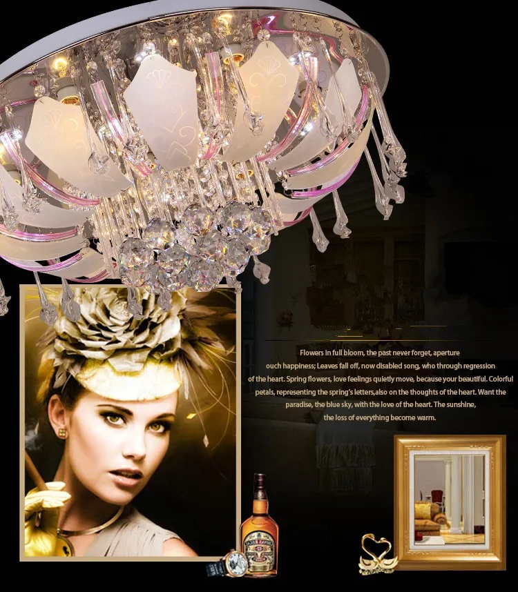 450 мм Диаметр фиолетовый цвет любящая столовая светодиодная декоративная