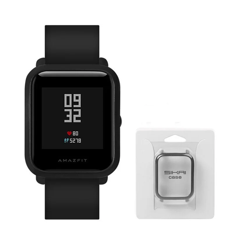 Amazfit Bip чехол PC защитный для Xiaomi Huami Бампер корпус легкие Смарт часы аксессуары