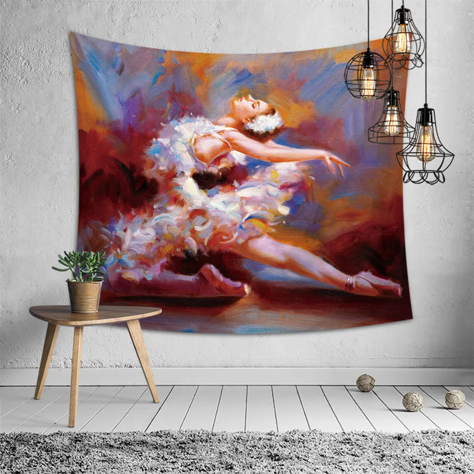 SOFTBATFY балетки гобелены для девочек фон с имитацией изголовья Wall Art покрывало