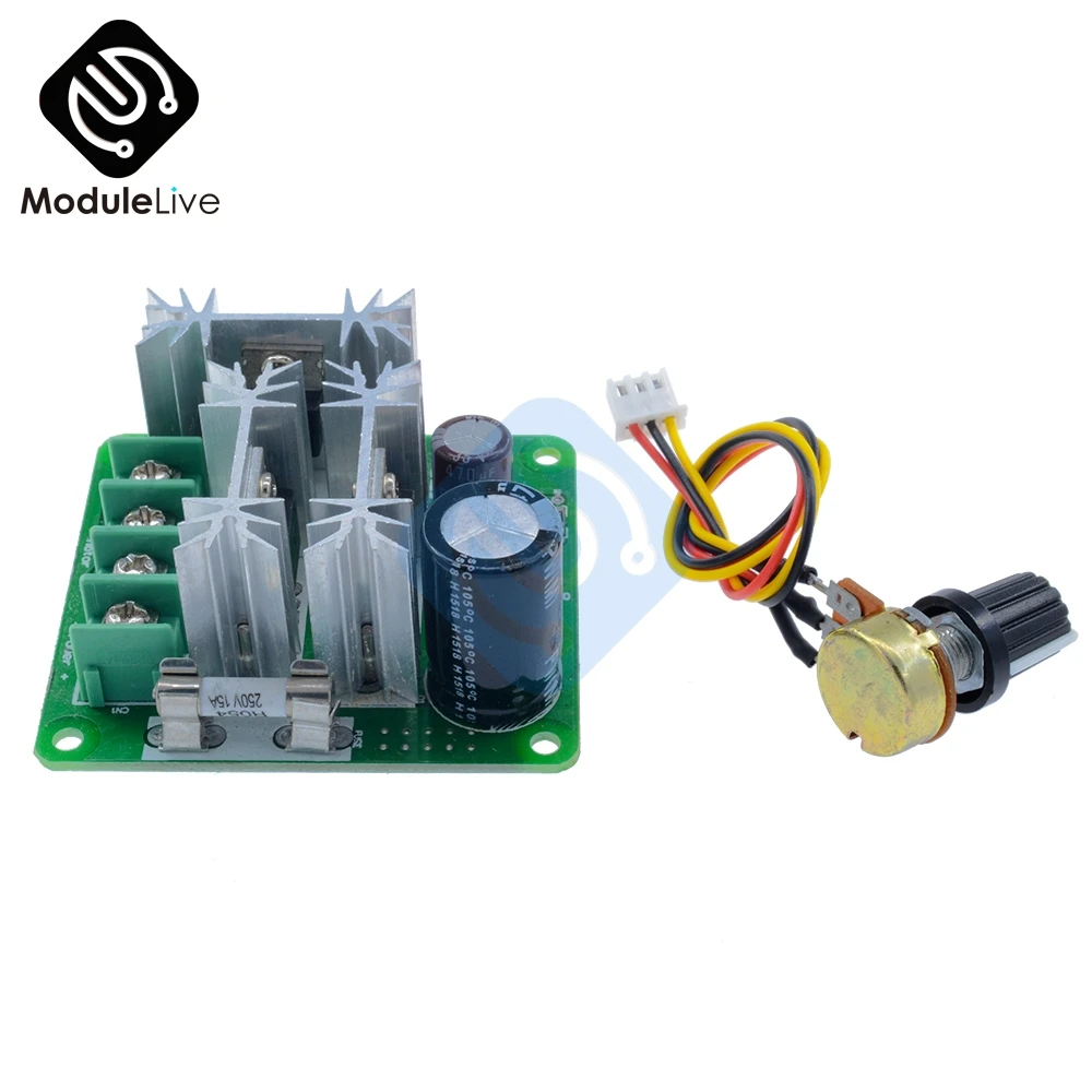 DC 6в 90в 15а широкоимпульсный ШИМ двигатель|motor speed|motor speed controllerpwm motor controller |