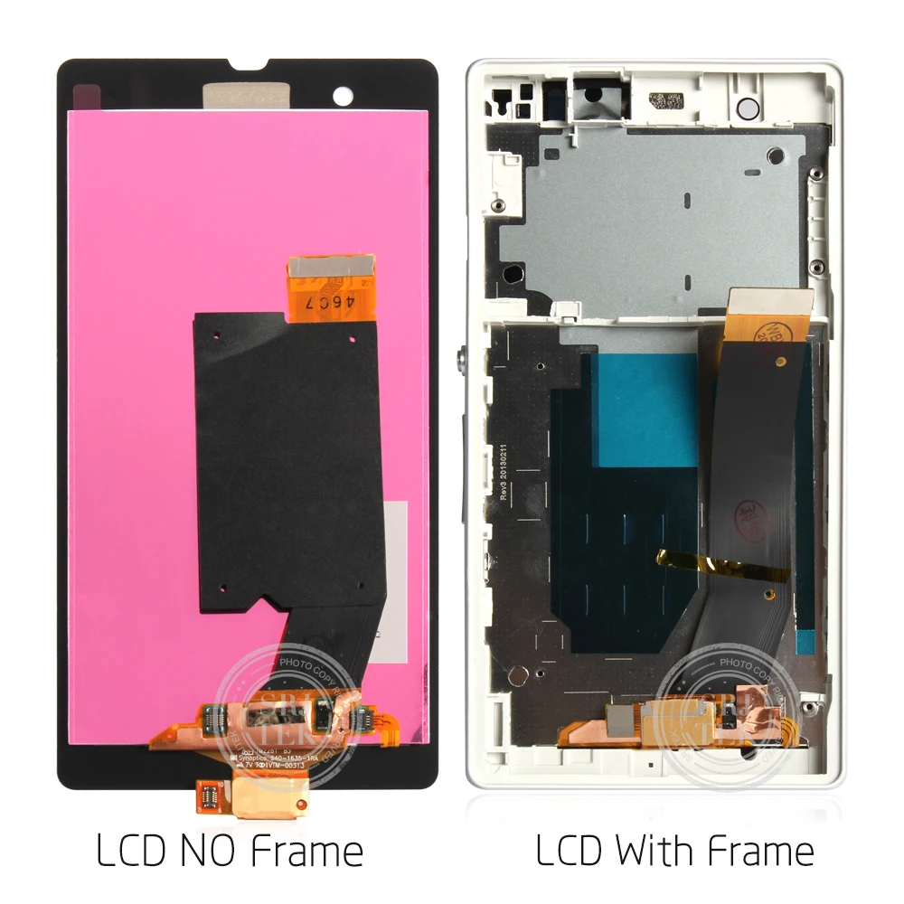 Оригинальный дисплей для SONY Xperia Z ЖК сенсорный экран с рамкой сменный L36H C6603 C6602 C6606