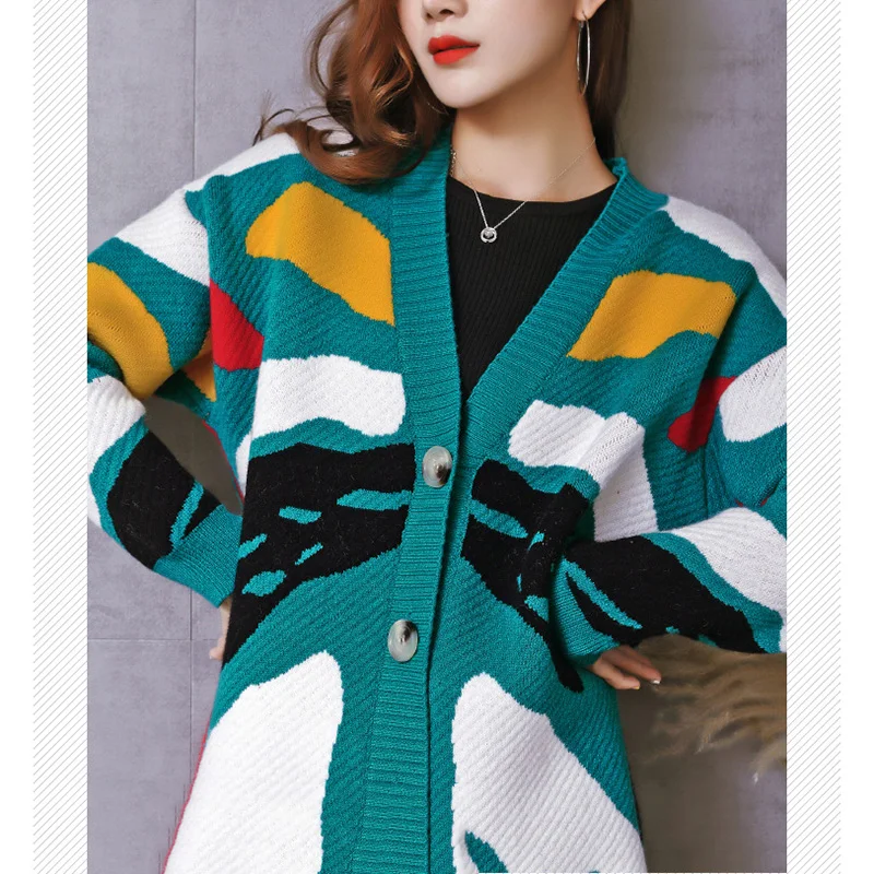 2018 Spring Autumn color Wool Sweater V neck Can not buckle cardigan Fashion wild Female Small shawl Jacket burderry women |