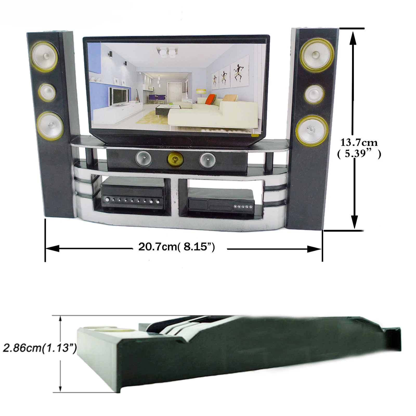 Мини Hi-Fi 1:6 мебель для гостиной ТВ домашний кинотеатр шкаф куклы Барби одежда