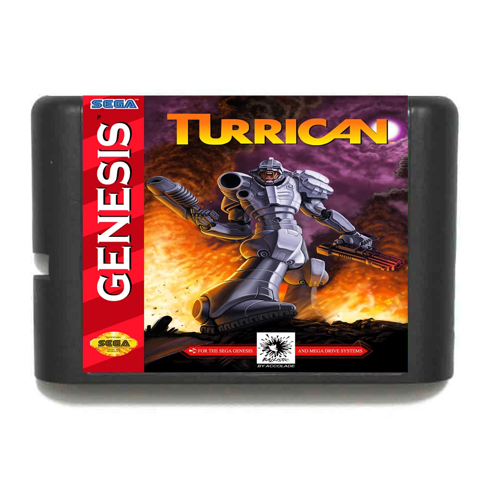 

Turrican 16 бит MD карточная игра для Sega игры Sega Mega Drive для Genesis