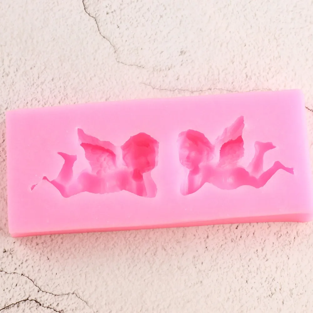 Sugarcraft силиконовая форма с изображением ангела помадка форма для украшения торта инструменты Конфеты глина формы для шоколадной мастики Смола глина мыло формы